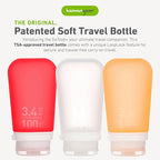 humangear GoToob+ 3-Pack | Refillable Silicone Travel Bottle | Locking Lid | - Image 2