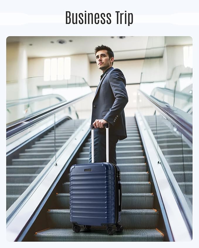 LIGHT FLIGHT Carry On Luggage 22x14x9 Airline Approved, Carry On Suitcases - Image 9