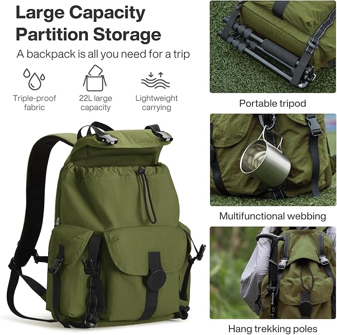 mixi Travel Backpack for Women Men, 18 Inch Carry On Laptop Backpack Flight - Image 2