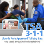 PACKISM 3 Pack TSA Approved Clear Toiletry Bags, Quart Size, Travel Makeup - Image 4