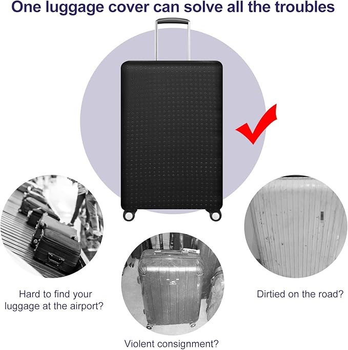 7-Mi Travel Suitcase Protective Cover 26"-28" Suitcase Protective Cover & High - Image 4