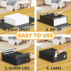 SpaceAid 12 Pack Bed Sheet Organizers and Storage, Foldable Sheet Organizer - Image 3