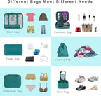 BAGAIL 8 Set Packing Cubes Luggage Packing Organizers - Image 5