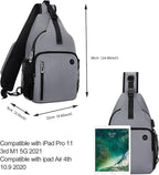 MOSISO Sling Backpack Bag, Crossbody Shoulder Bag Travel Hiking Daypack Chest - Image 5