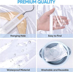 BALEINE 40'' Clear Garment Bags, 2 Packs PEVA Dress Bag - Image 2