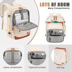 40L Travel Backpack with USB Charging Port, Water-Resistant Carry On Backpack - Image 3