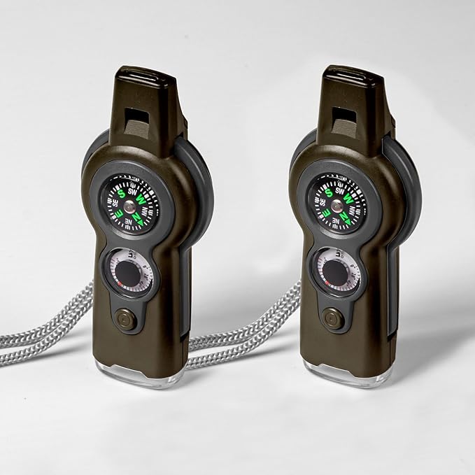 Emergency Survival Function Whistle, Outdoor Multifunctional Tool Safety Whistle - Image 3