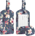FINTIE 2 Pack Luggage Tags, Leather Name ID Labels by Fintie