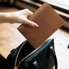 Ringsun Leather Passport Cover for Men Women, RFID Passport Wallet Case Travel - Image 7
