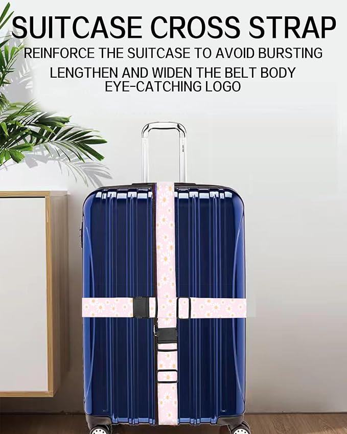 Luggage Straps for Suitcases, Adjustable Travel Belt, Durable Wide Luggage Strap - Image 5