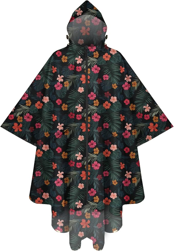 PTEROMY Hooded Rain Poncho for Adult by PTEROMY