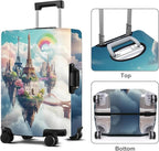 Iron tower Luggage Cover Washable Suitcase Protector Anti-Scratch, Stretchable - Image 2