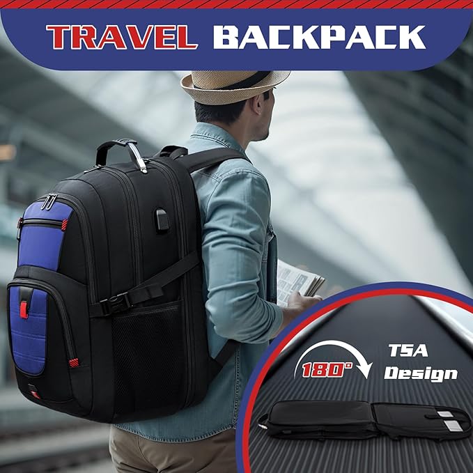 Travel Backpack, Extra Large Backpack, Laptop Bag - Image 5