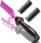Dan Technology Mini Hot Pressing Comb 450℉ Dual Voltage Electric Straightener for Wigs and Natural Black Hair - Travel & Home Use