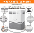 2 Pack Large Home Laundry Basket, Laundry Hamper, Freestanding Waterproof Dirty - Image 4