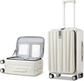 Hanke 24 Inch Checked Luggage PC Hard Case Luggage Top Opening Aluminum Frame by Hanke