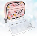 Serfeymi Weekly Travel Pill Organizer Pill Case - Image 2