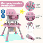 BABY JOY 16 in 1 High Chair, Convertible Baby Highchair - Image 5
