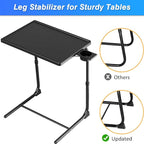Allpop TV Tray Table, Adjustable TV Dinner Tray - Image 4