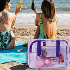 Travel Clear Waterproof PVC Bag, Toiletry Carry Pouch Makeup Artist Bag - Image 4