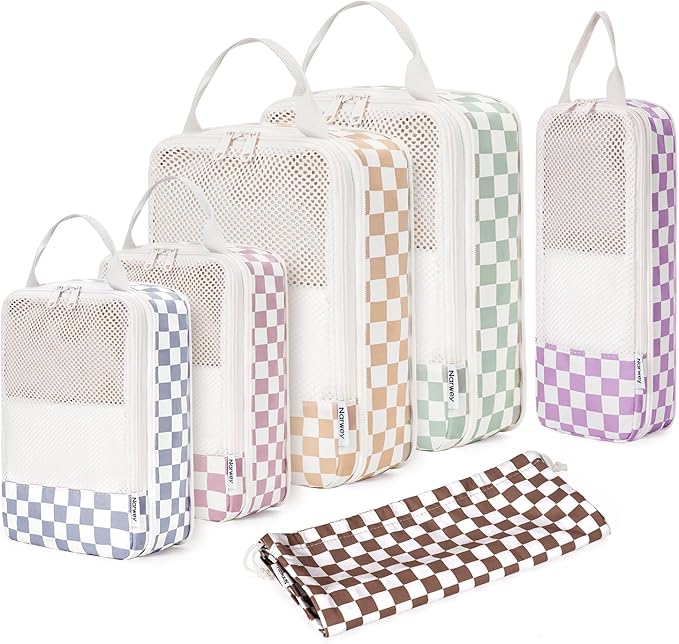 Narwey 6 Set Compression Packing Cubes by Narwey