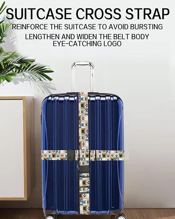 Luggage Straps for Suitcases, Adjustable Travel Belt, Durable Wide Luggage Strap - Image 5