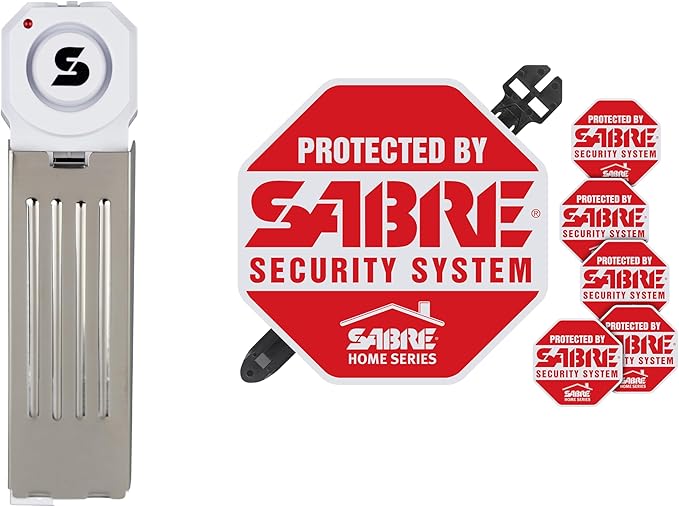 SABRE 120 dB Wedge Door Stop Security Alarm, Extremely Loud Wireless Siren by SABRE