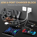 USB C Fast Charger Block, iPhone Charger Fast Charging Blocks 65W Multi Port - Image 2