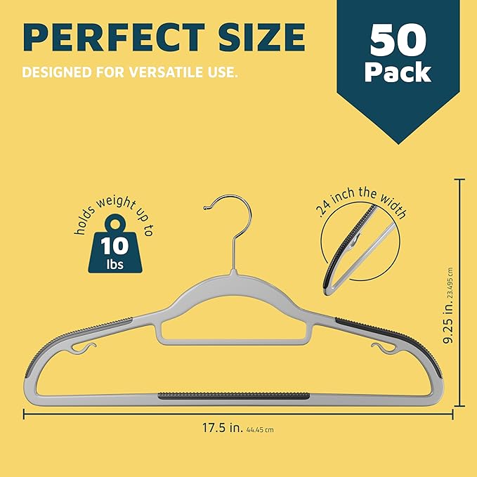 Lifemaster Plastic Clothes Hanger Set - Image 2