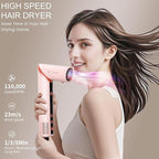 9 in 1 Hot Air Styler Wrap, High-Speed Hair Dryer Brush with Auto Wrap Curlers, Foldable Ionic Blow Dryer Brush for Fast Drying, Smoothing & Volumizing, Multi-Styling Tools (Gifts for Women)