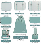 BAGAIL 8 Set Packing Cubes Luggage Packing Organizers - Image 2