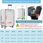 Yotako Clear PVC Suitcase Cover Protectors 20 Inch Luggage Cover - Image 8