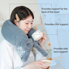 Travel Pillow Multifunctional Airplane Travel Neck Pillow Provides Neck and - Image 4