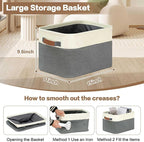 GhvyenntteS Large Fabric Storage Baskets - Image 3