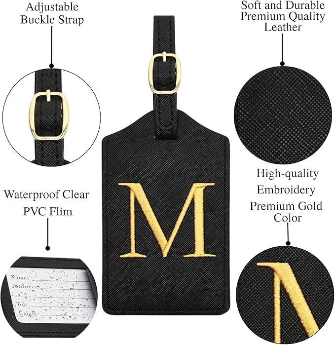 Luggage Tag PU Leather for Suitcase Baggage Handbag Travel Bag Label Suitcase - Image 3
