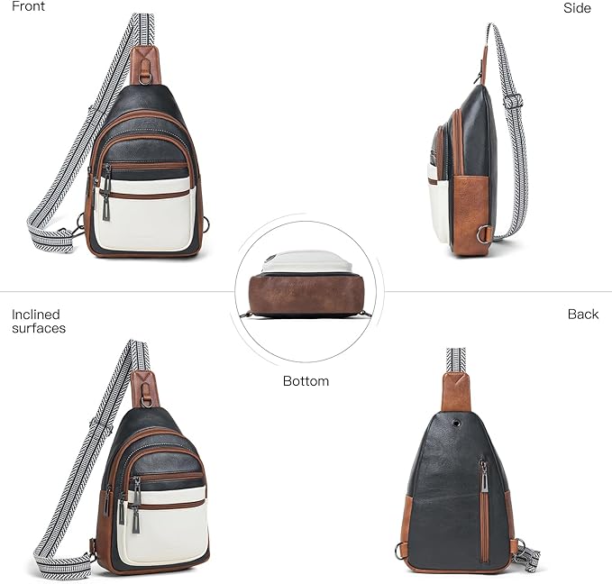Sling Bag for Women Crossbody Bag Fanny Pack Cross Body Sling Purse Vegan - Image 5