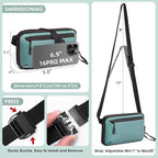 Electronics Organizer Tech Travel Pouch – Waterproof Nylon Diamond Quilted & - Image 3