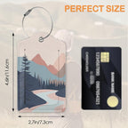 Mystic Wolf Sunset 3 Pack Luggage Tags - Image 2
