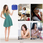 Travel Makeup Bag with LED Mirror and 10x magnifying glass with 3 Lighted - Image 7