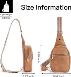 Telena Small Sling Bag for Women Leather Crossbody Fanny Packs Chest Bag for - Image 6