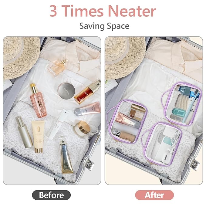 PACKISM Floral Texture Lace TSA Approved Toiletry Bag - Image 7