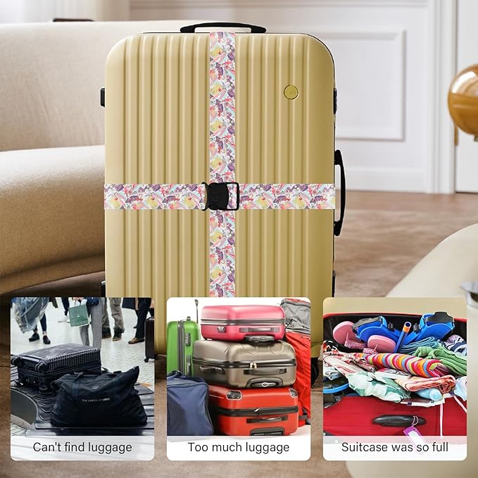 Luggage Straps for Suitcases, Travel Adjustable Belt - Image 6