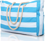 Becokan Beach Bags for Women Large Waterproof Beach Tote Bag Zipper Beach Bags by BecokanBeachBagSpecialist