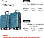 KYME Luggage Sets 2 Piece Hardshell 22"/26" Suitcase - Image 7