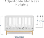 Delta Children Poppy 4-in-1 Convertible Crib, Bianca White/Natural - Image 7