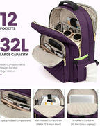LOVEVOOK Laptop Backpack for Women, Travel Computer Work Bags - Image 2