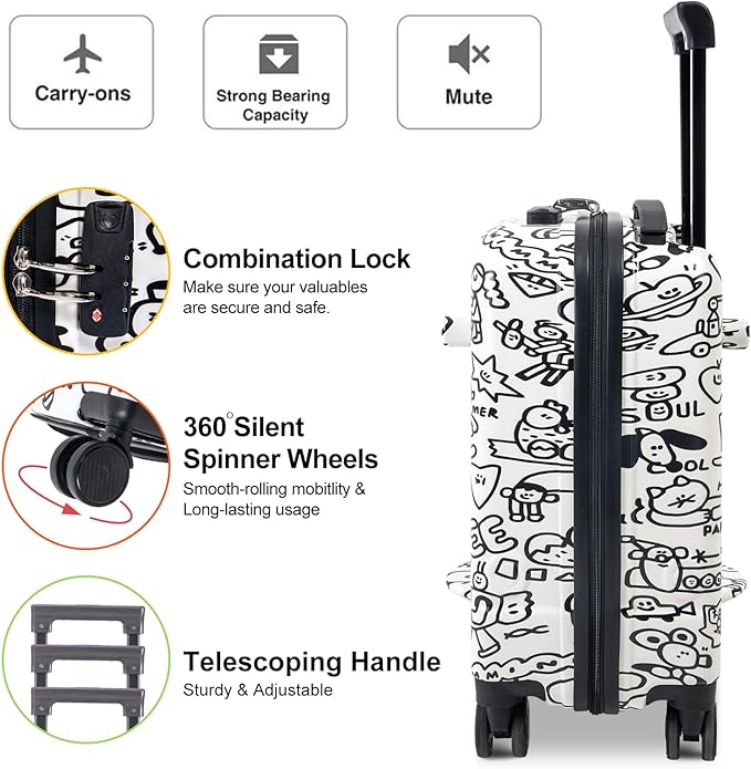 Apelila DIY Coloring Ride On Suitcase - Image 4