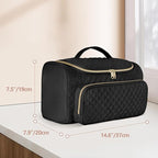 Fasrom Travel Carrying Case Compatible with Shark FlexStyle Air Styling & Drying System HD430/HD435, Hair Blow Dryer Storage Bag to Organize Hair Styling Attachments, Black (Empty Bag)