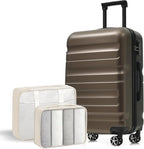 Merax 24 Inch Luggage Set Hardshell ABS Suitcase by Merax