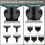 Hatteker 8-in-1 Mens Grooming Kit - Zero-Gap T-Blade Trimmer, IPX7 Waterproof Cordless Set with Hair Clipper/Beard Trimmer/Nose Trimmer, USB Rechargeable (1.5H Charge 180M Use) for Home & Travel
